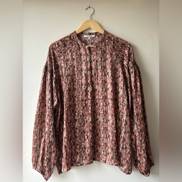 GARCIA | long sleeve Henley blouse | XL - Picture 4 of 8